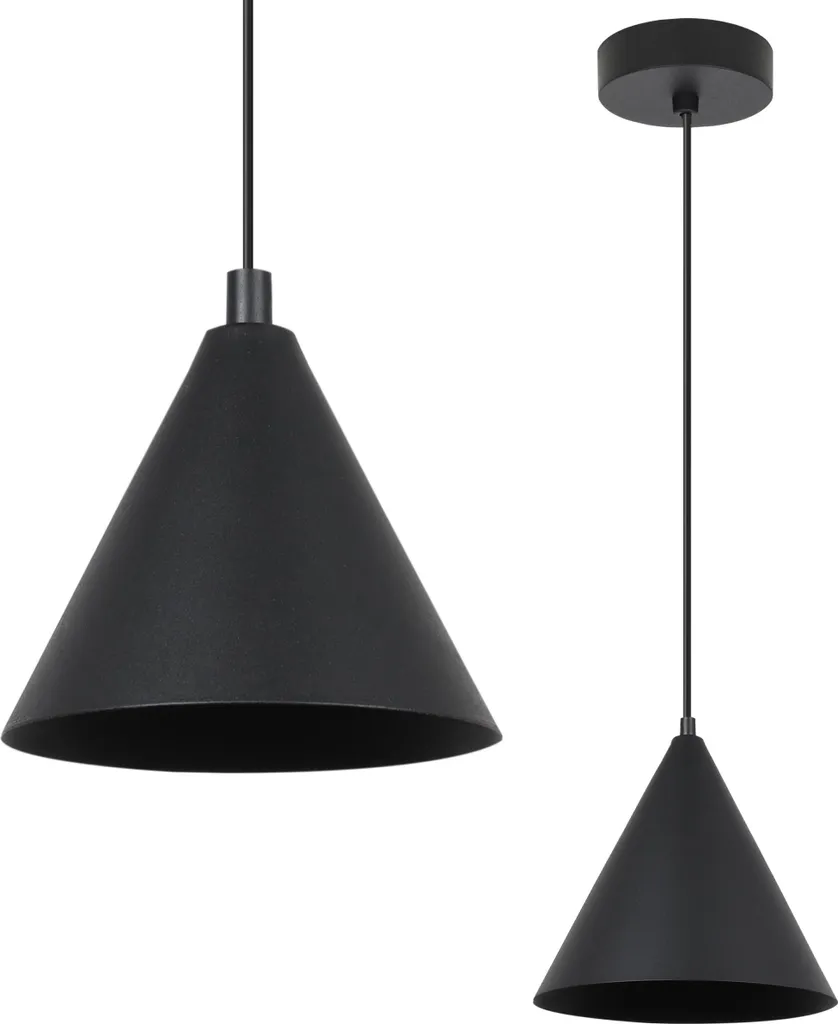 Suspension design Soho noir mat E14 14cm luminaire petit format