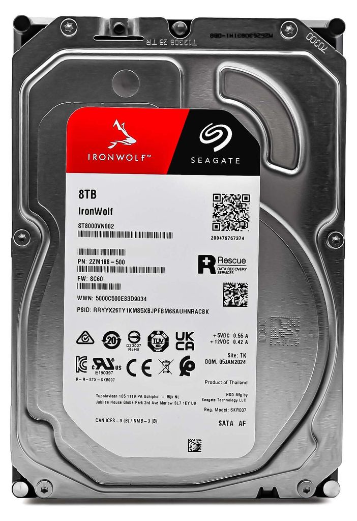 Seagate IronWolf ST8000VN002 internal hard drive Produktbild 
