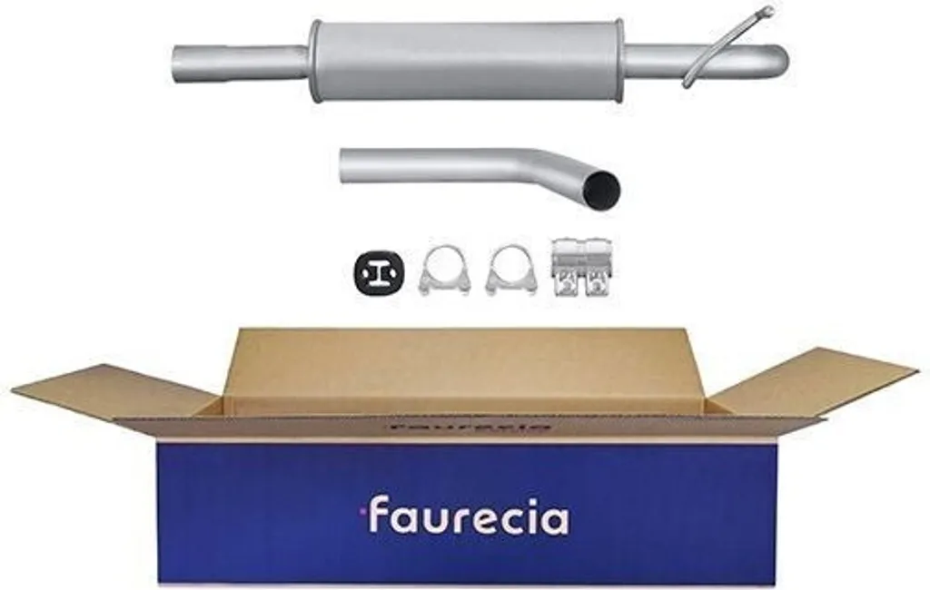 Silencieux central robuste HELLA 8LC 366 026-301 en acier traité
