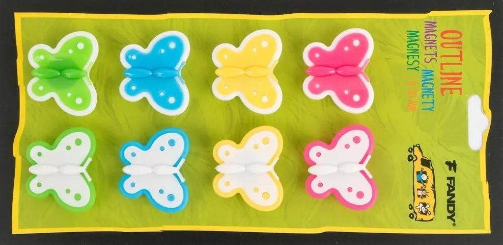 Outline-Magnete „Schmetterlinge“, 8 Stück – Fandy