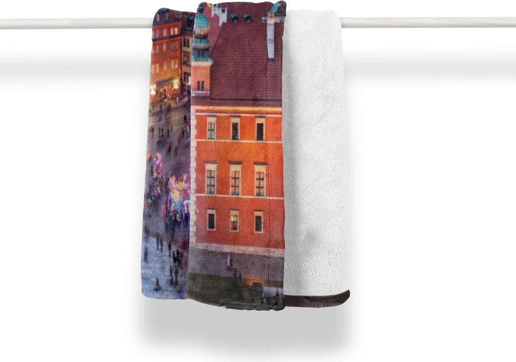 Plaid Arredo ABAKUHAUS 125x175 cm - Altstadt in der Abendrausch