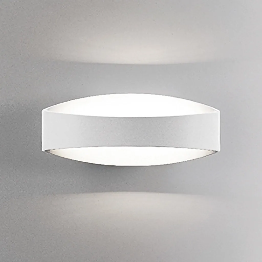 Luminaire Mural LED Minimaliste Bridge Blanc Mat - Éclairage Salon Chic