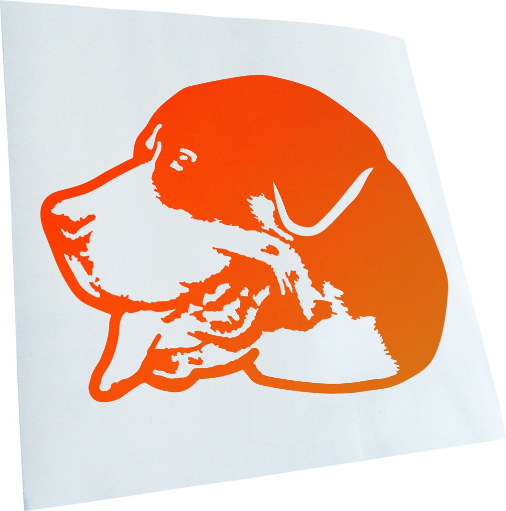 Kiwistar - Autoaufkleber - Greater swiss mountain dog Hund - Orange - 13x10cm - Aufkleber für Auto, Laptop, Fahrrad, LKW, Motorrad mehrfarbig JDM ...