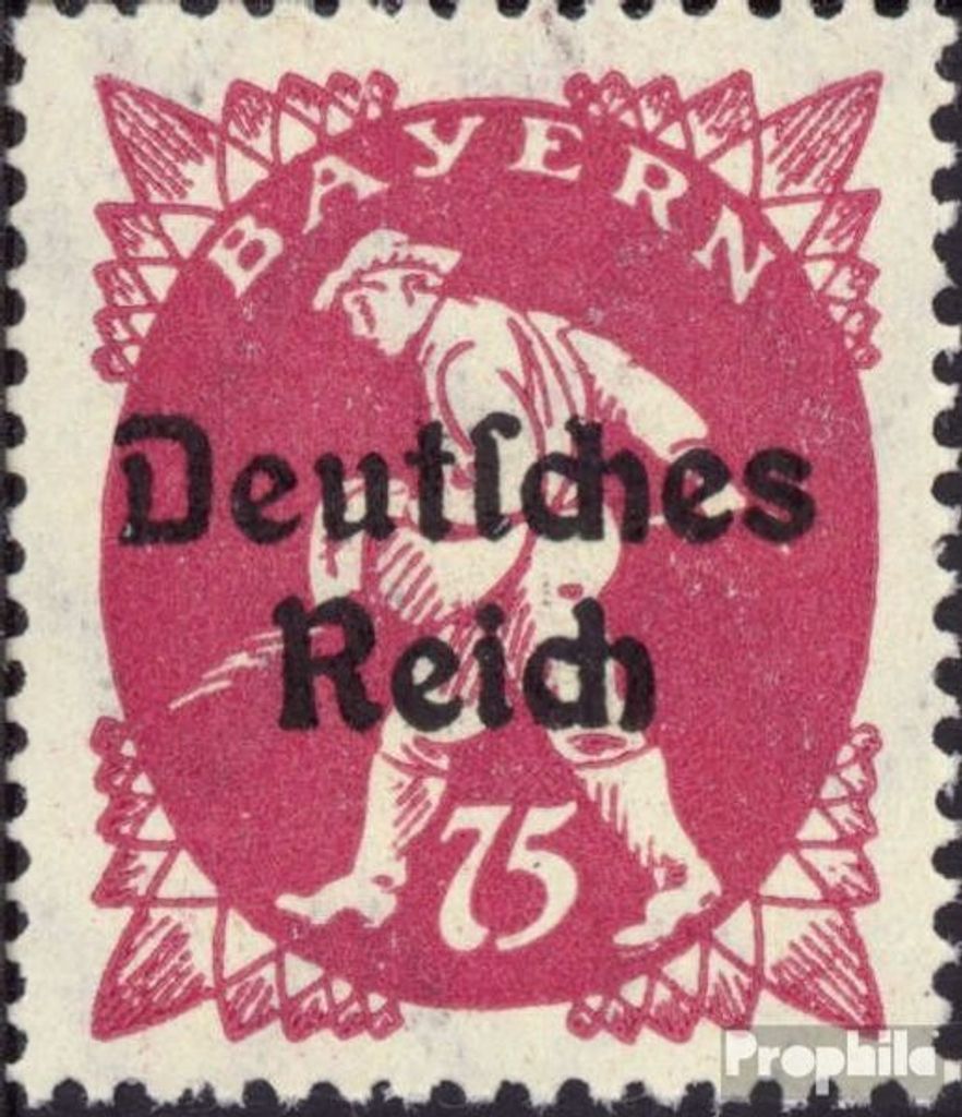 Briefmarken Deutsches Reich 1920 Mi 127 postfrisch Bayernabschied