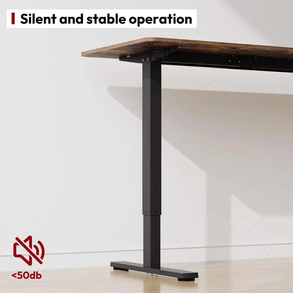 SANODESK Scrivania Regolabile 120x60 Marrone: Comfort in Ufficio - 12
