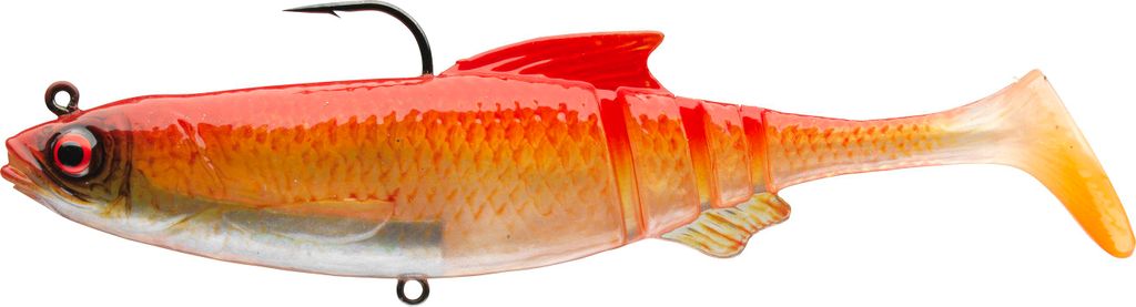 Daiwa PX Lazy Roach RD Shad 12cm Gold Fish, 1pcs. Gummifisch Gummiköder