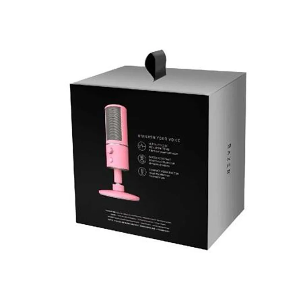 Microphone Razer Seiren X compact supercardioïde rose Quartz anti-choc