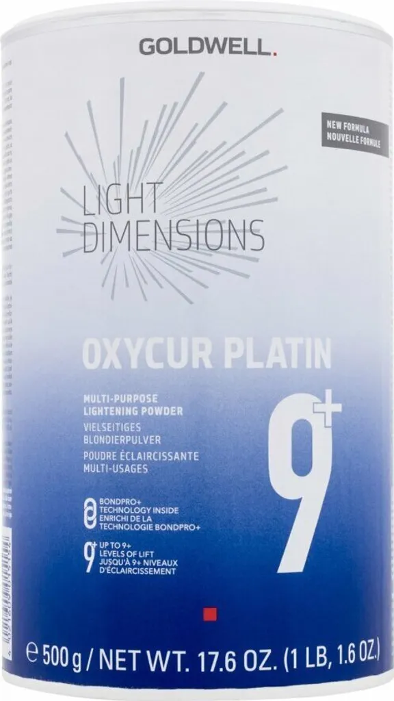 Schiaritura 9+ Goldwell Oxycur Platin 500g | Biondo Perfetto Subito
