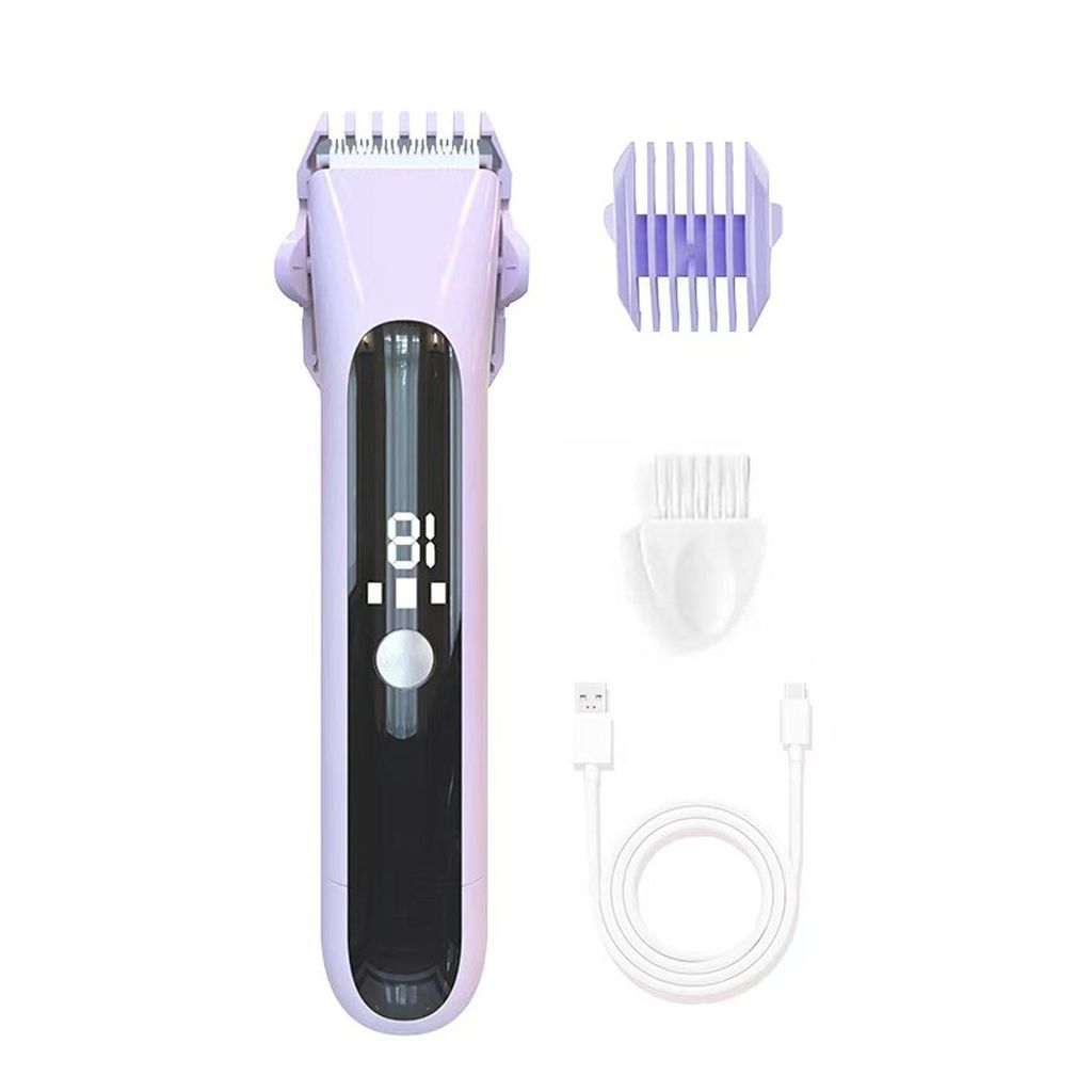 2-in-1 Damenrasierer & Intim-Trimmer, Doppelkopf Design,Wasserdicht Nass/Trocken, Kabellos mit USB-C, Für Gesicht, Beine, Achseln & Bikinizone