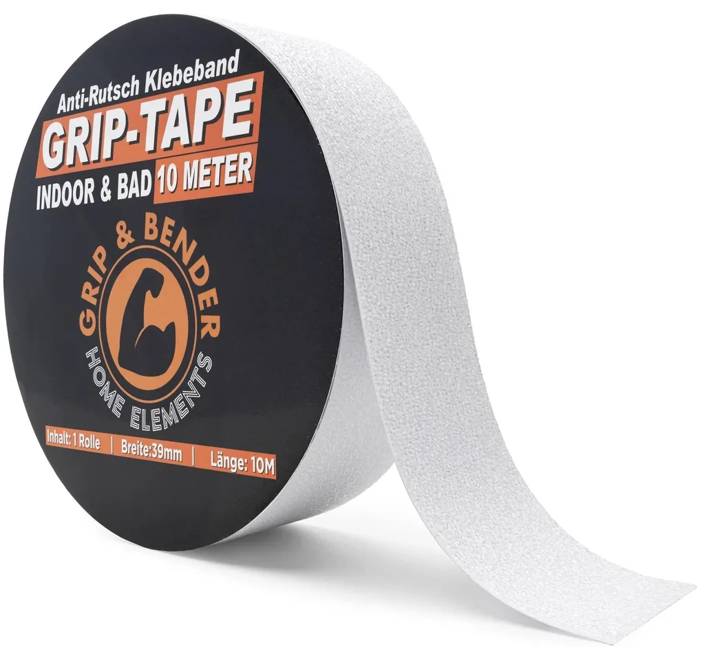 Ruban antidérapant pour escalier et douche - Protection invisible 10m
