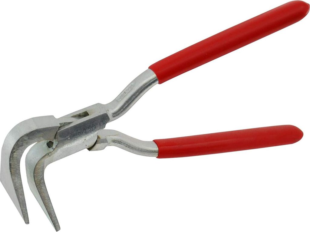 STUBAI Falzzange 90° gebogen, mit eingelegtem Gewerbe in Nirolook 60mm - 282251NR