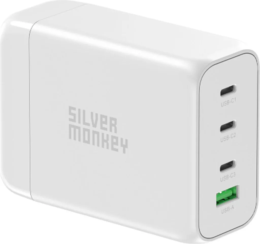 Caricabatterie Silver Monkey 130W GaN SMA152: Potenza PD 3.0 e USB-C