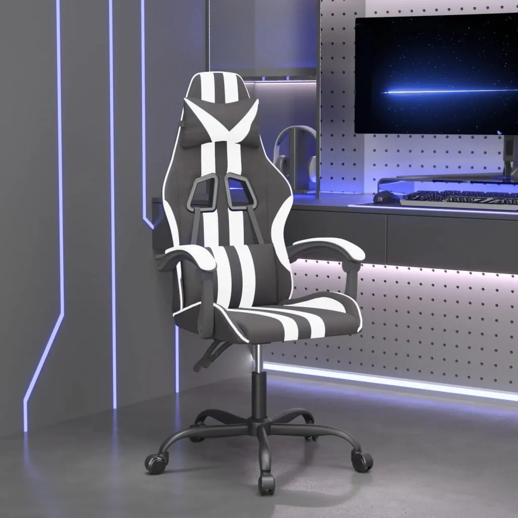 Sedia per Cameretta Gaming The Living Store - Bianca/Nera Facile Pulizia