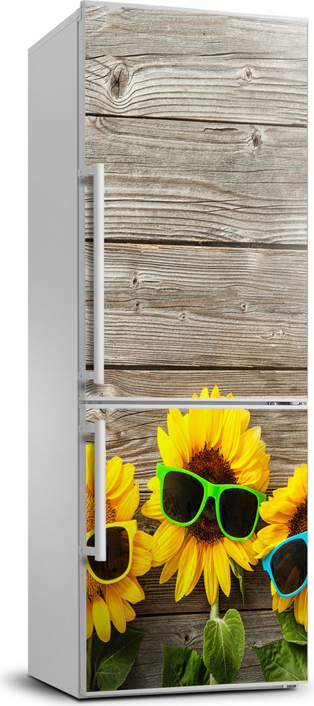 Tulup Kühlschrankdekoration - 70x190 cm - Aufkleber auf dem Kühlschrank - Sunflowers