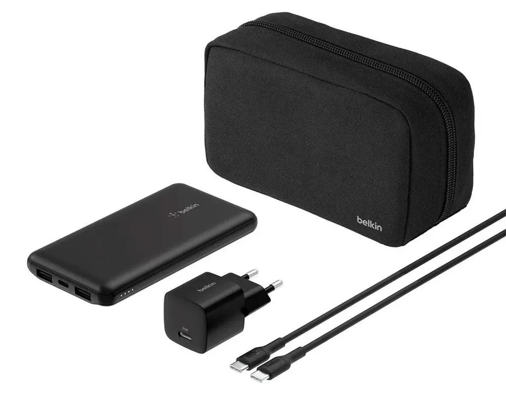 Batterie externe 10000mAh BoostCharge Belkin 25W Chargeur Portable Noir