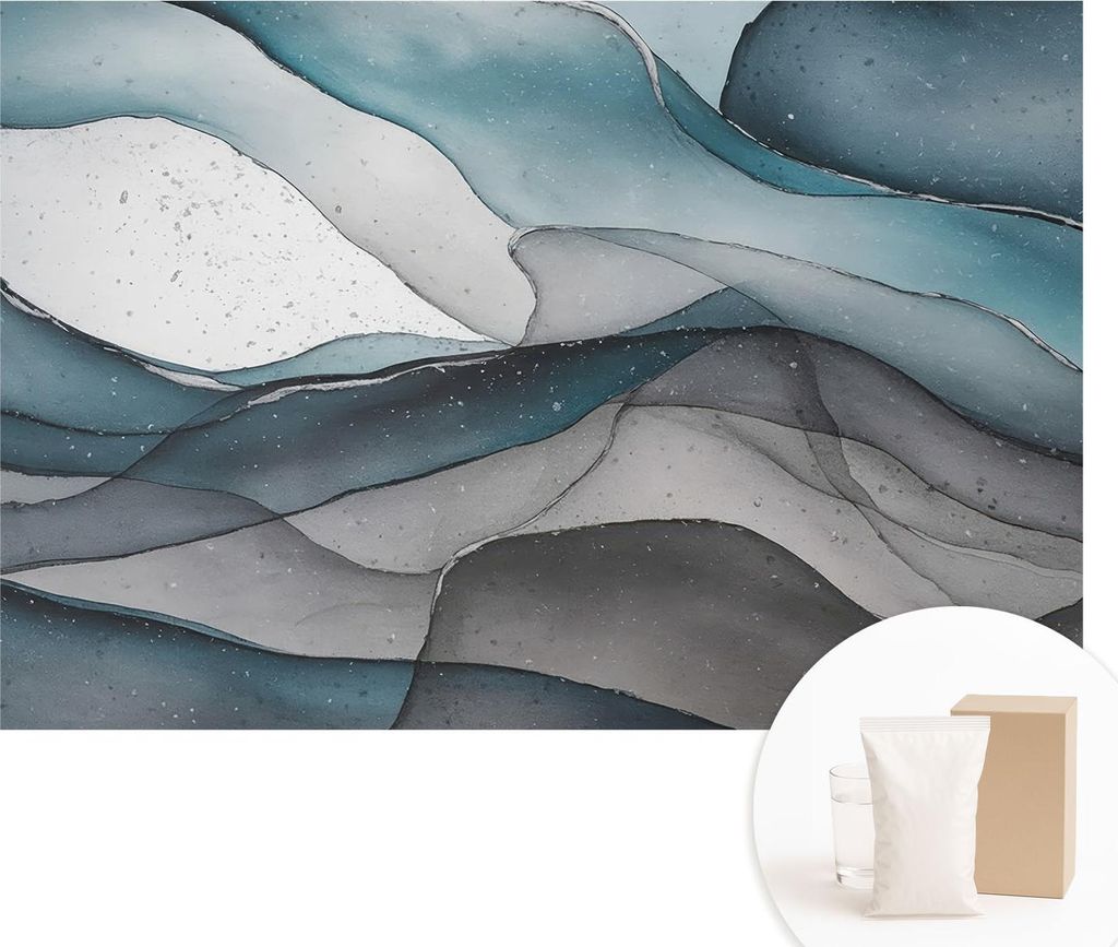 Fototapete - Wandbilder für Wohnzimmer - 104x70 cm - Dekorative Wandfolie - Modernes Design für Wanddekoration - Tapeten für Innenräume - Bunte...