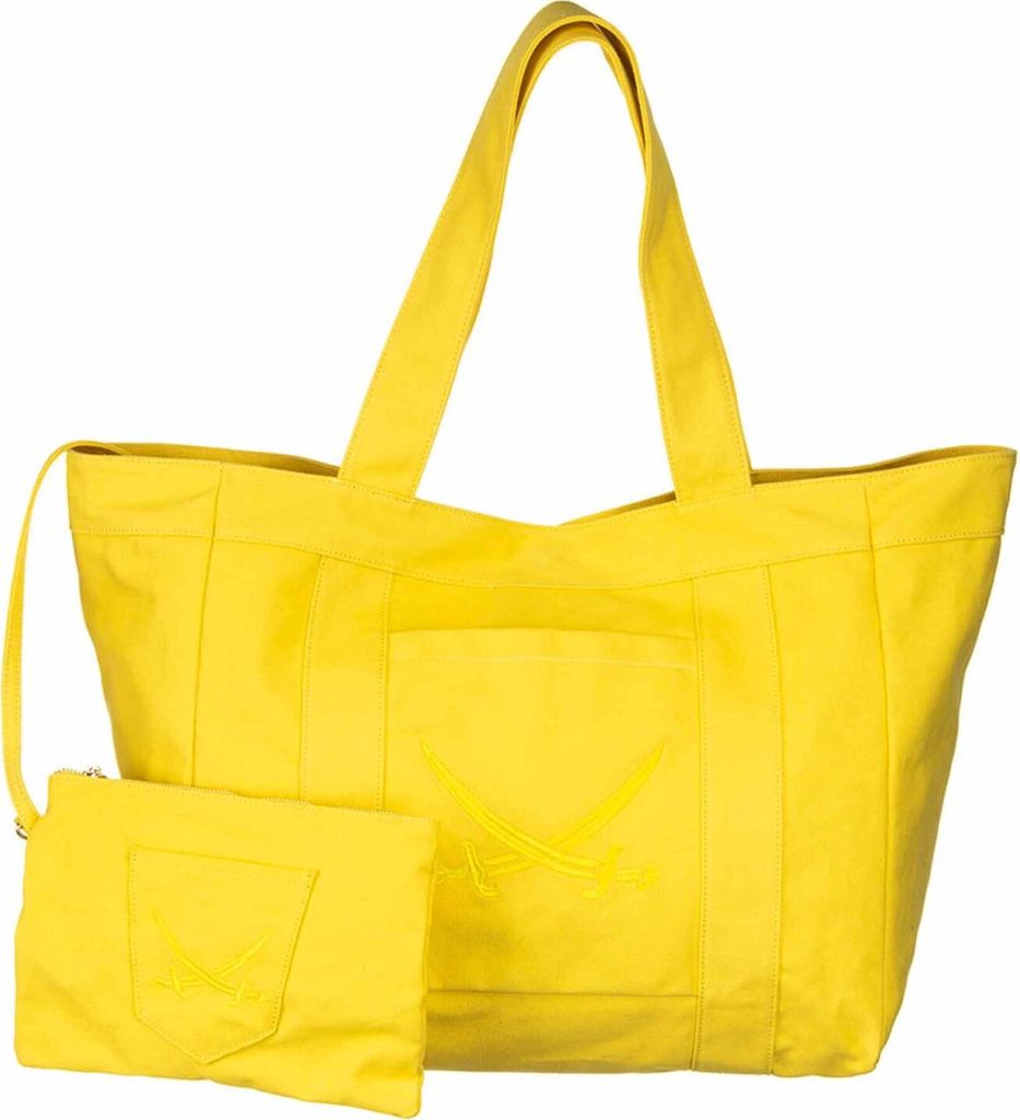 Sansibar Schultertasche Shopper Beach Bag Yellow gelb