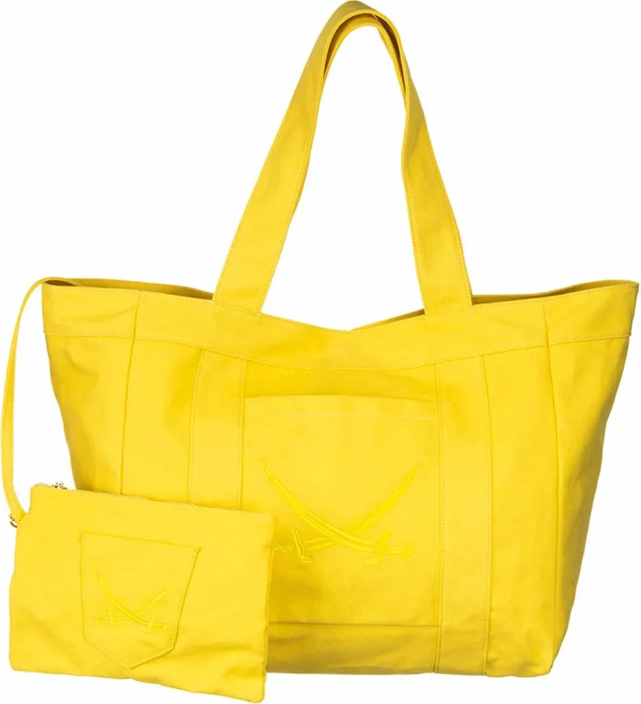 Sac Shopper Sansibar Jaune en Textile Résistant avec Grand Volume