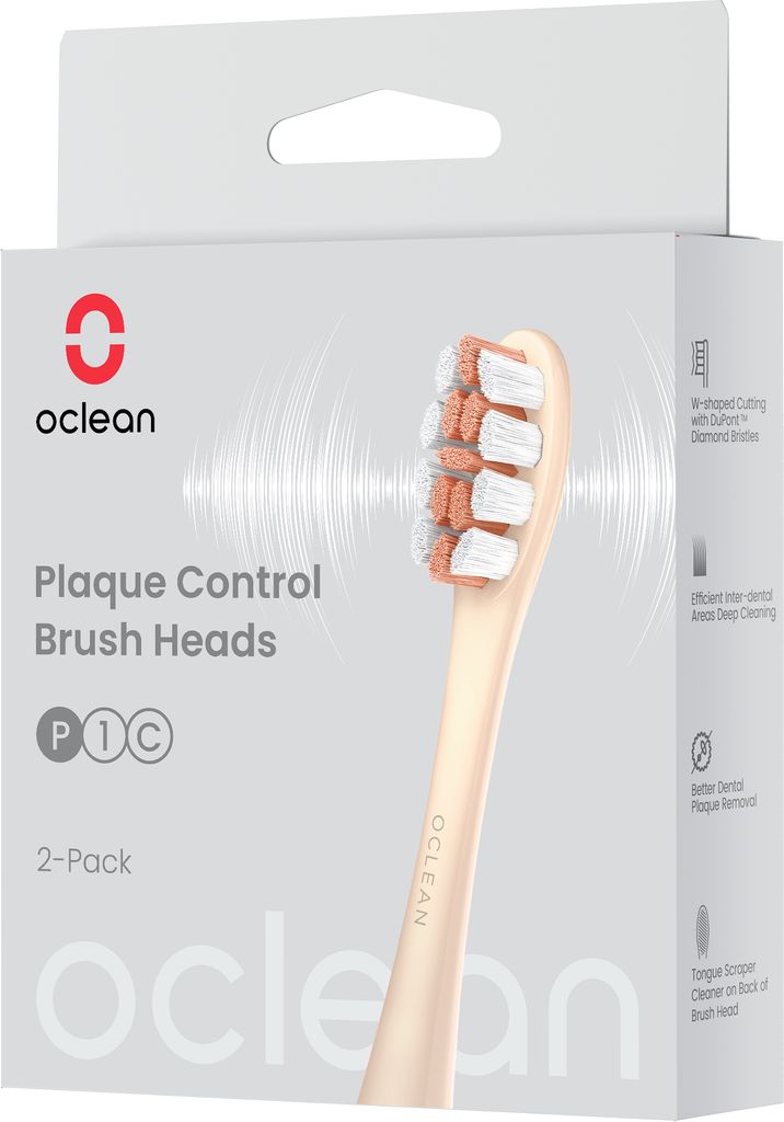 Oclean Brush Head P1C8 Gold 2 pcs Produktbild 