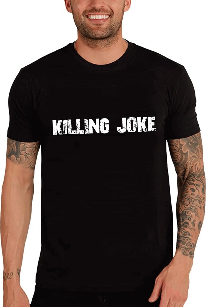 Herren Grafik T-Shirt Tödlicher Scherz – Killing Joke – Öko-Verantwortlich Vintage Jahrgang Kurzarm Lustige Druck Geburtstag Geschenk Mann