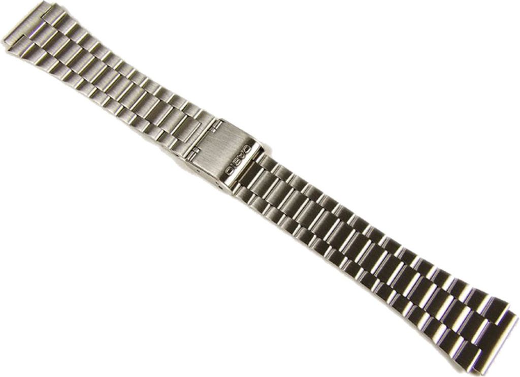 Casio Uhrenarmband Edelstahl 18mm verstellbarer Verschluss Produktbild 