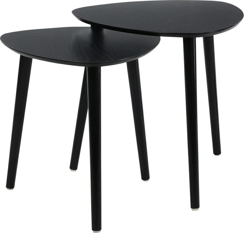 H&S Decoration | Set di tavolini - Set di 2 - Nero - Design Immagine del prodotto 