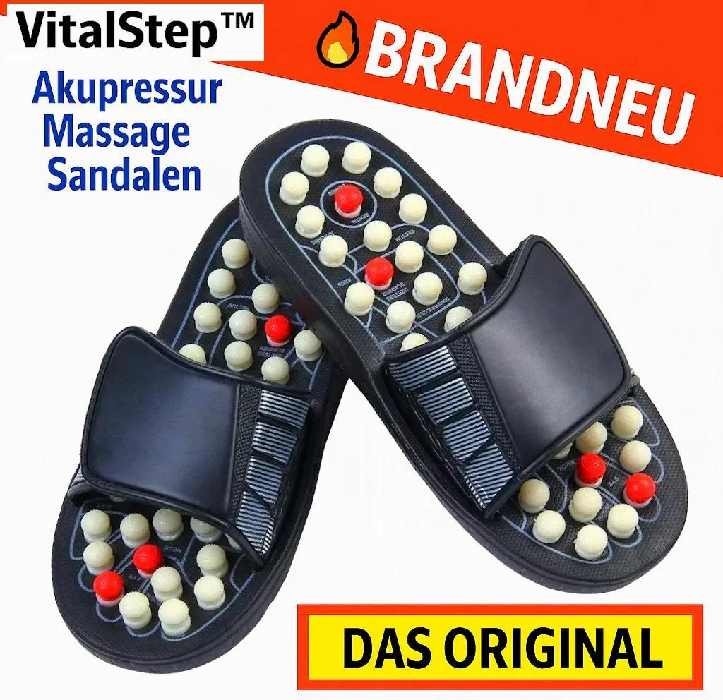 Sandales de massage acupression VitalStep™ réflexologie plantaire 38-39