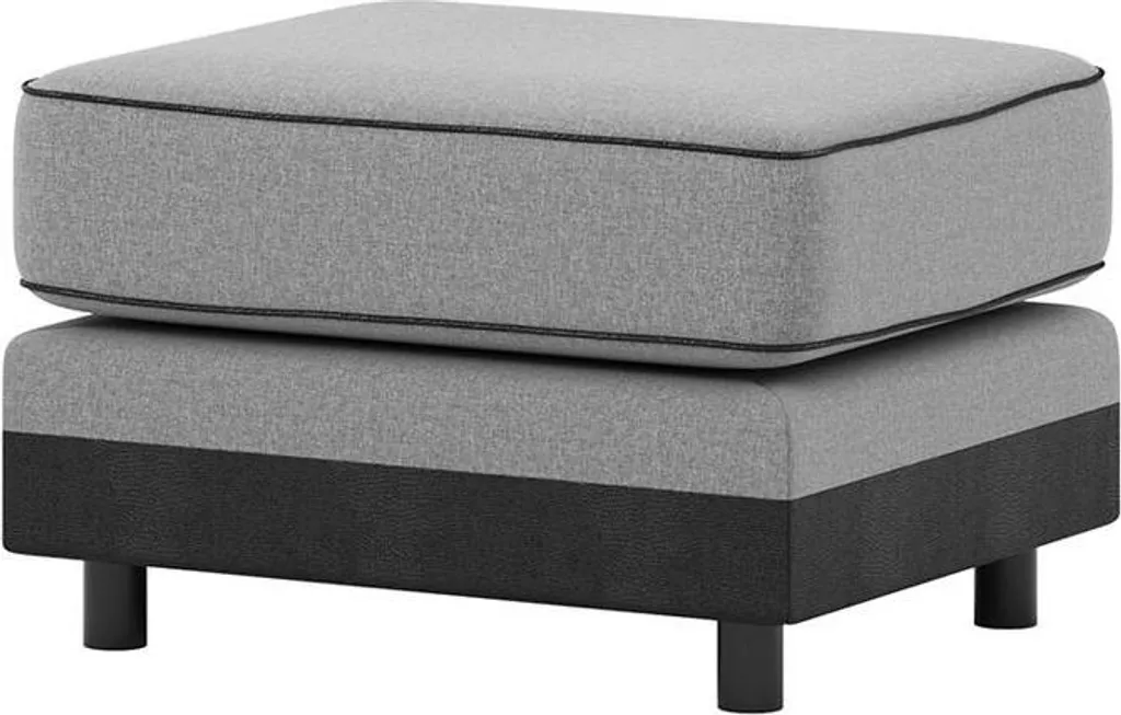 Pouf Dillon-Malmo 90 Snake Black en mousse polyuréthane haute densité