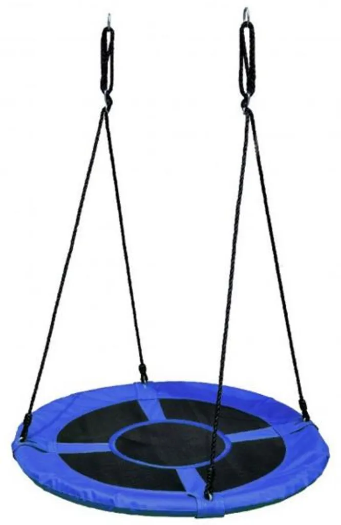 Grande balançoire nid d'oiseau bleu 100 cm pour portique et agrès