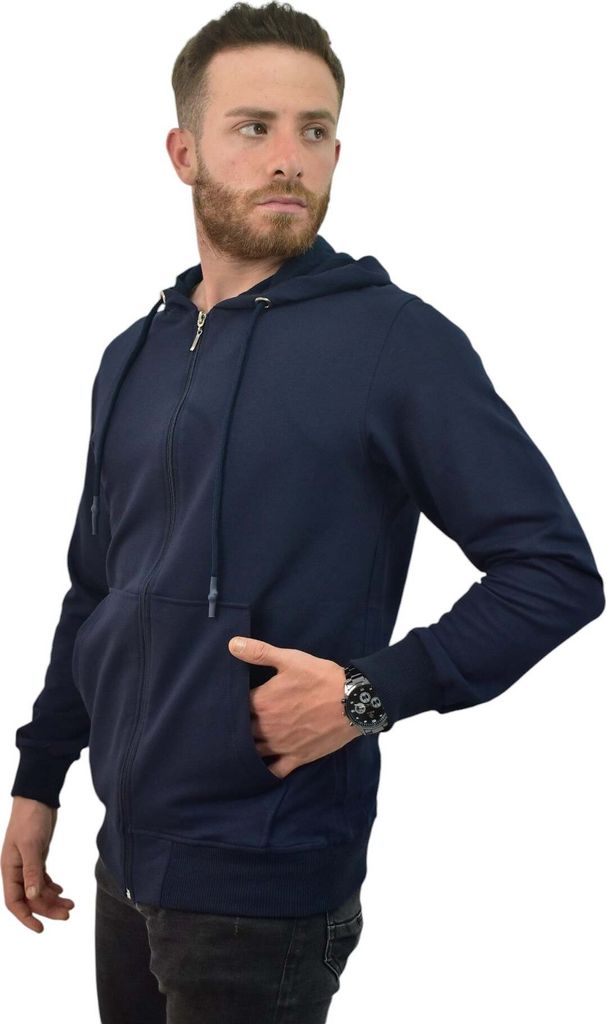 Herren Kapuzenpullover Royyen 4676 Sweatshirt – NAVY BLAU / Produktbild 