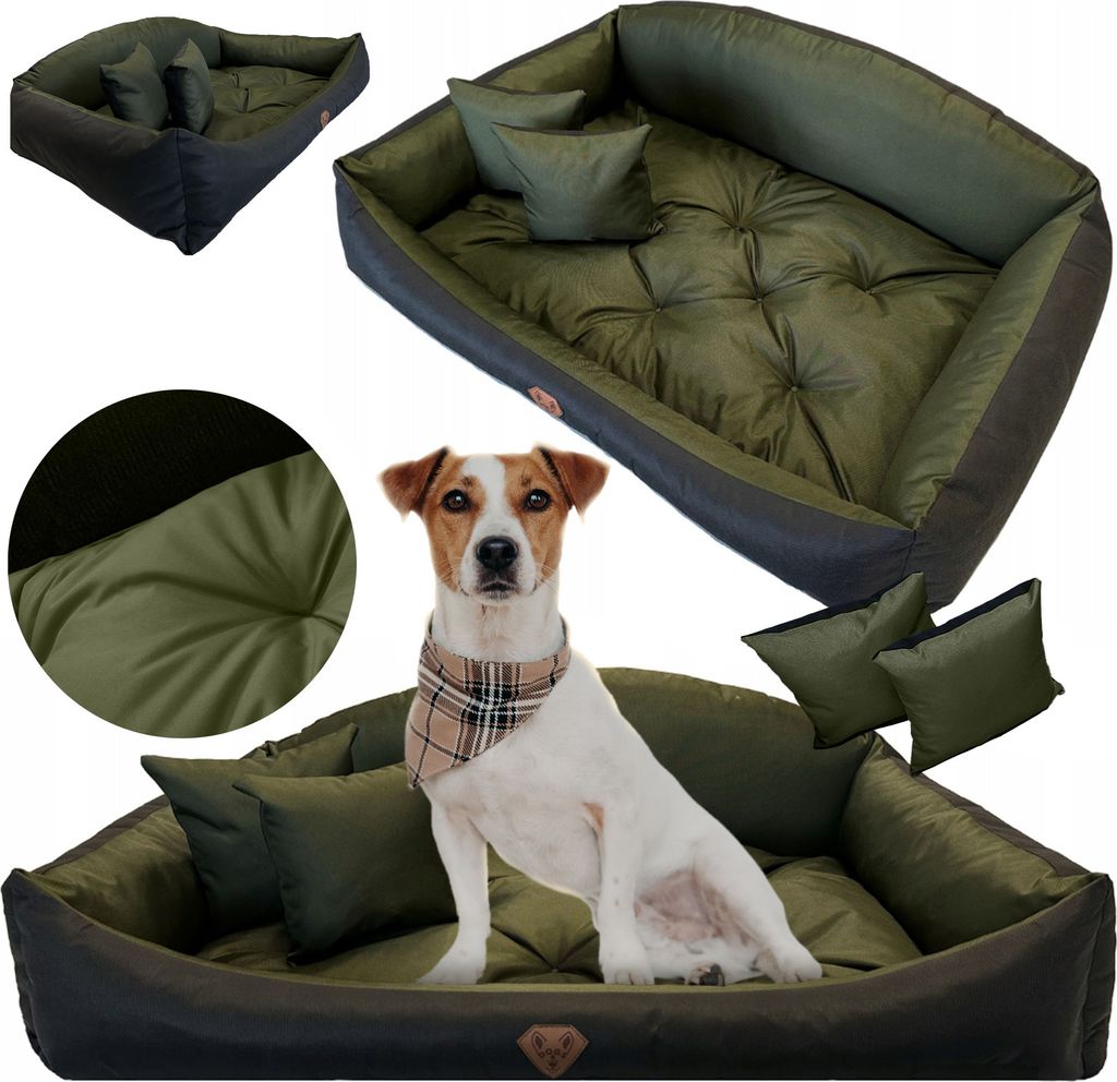 Hundebett Katzenbett 130x105 Cm Shell Hundekissen Hundesofa Hundekorb Hundecouch Sofa Grün