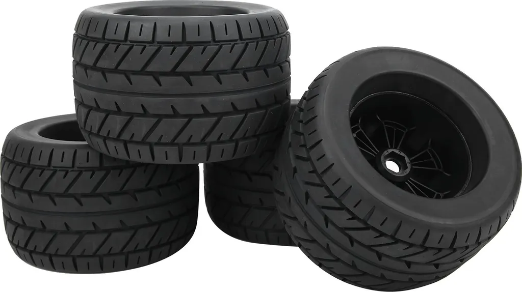 4 Pneus en Caoutchouc 1/8 RC 165x104mm pour Camion ZD Racing