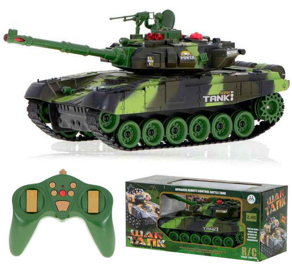RC War Tank 9993 camouflage forestier 2,4 GHz Image du produit 