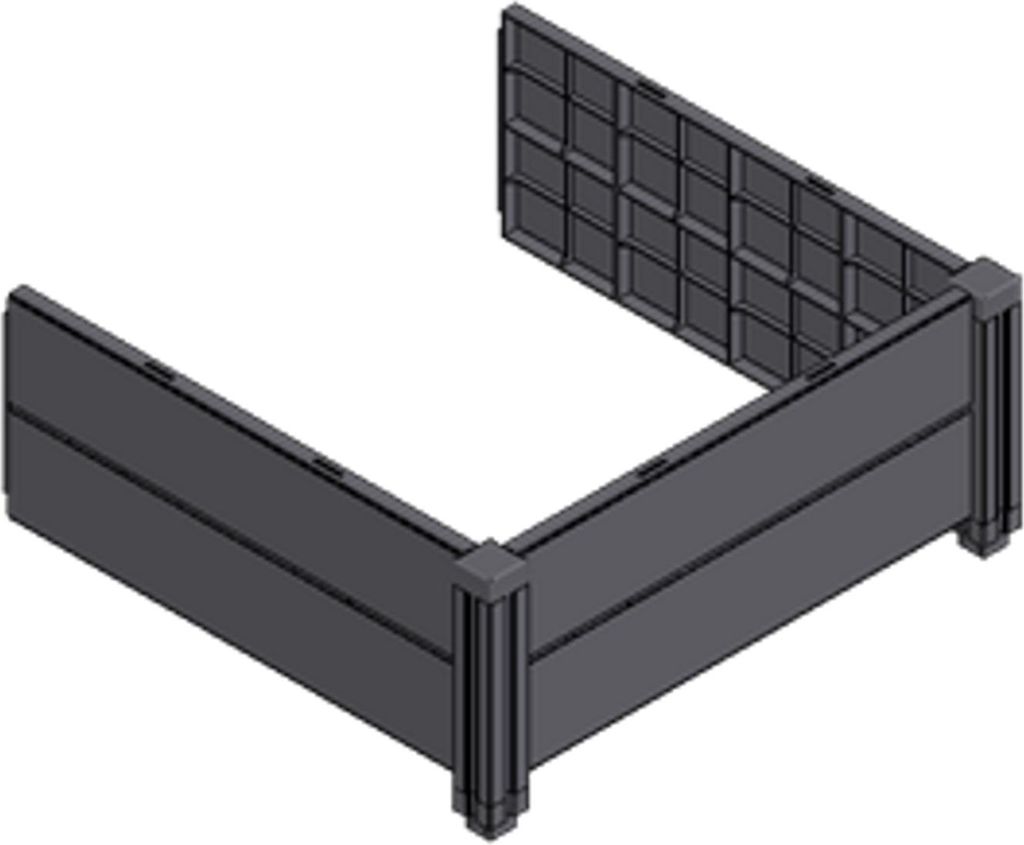 Set di prolunghe KHW per letto rialzato Demeter in plastica Immagine del prodotto 