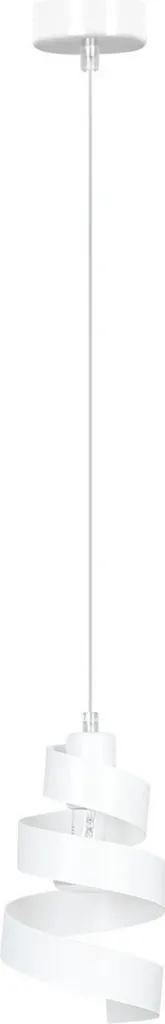 Lustre suspension cylindrique SAGA en métal blanc 100cm culot E27