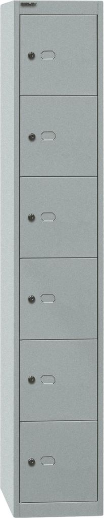 Bisley Garderobenschrank Office - Farbe: Silber
