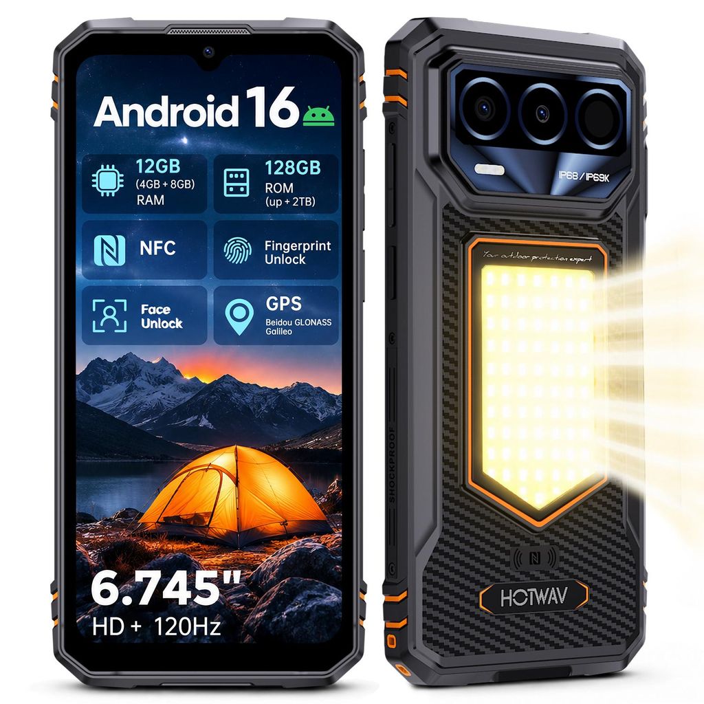 Smartphone HOTWAV T8 da esterno, senza contratto, con Immagine del prodotto 