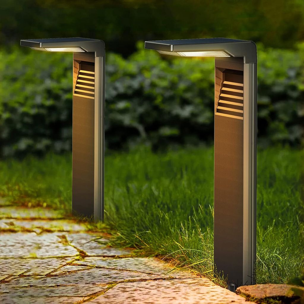 4 Stück LED Solarlampen für Außen Solarleuchten mit 2 Modi Produktbild 3