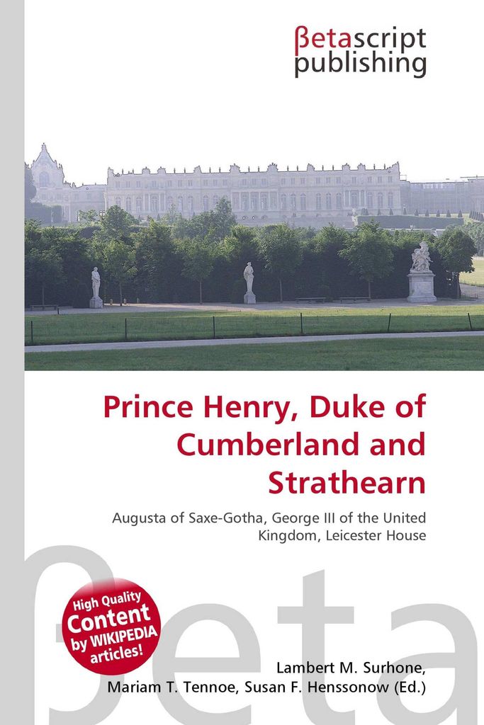 Prince Henry, Duke of Cumberland and Strathearn