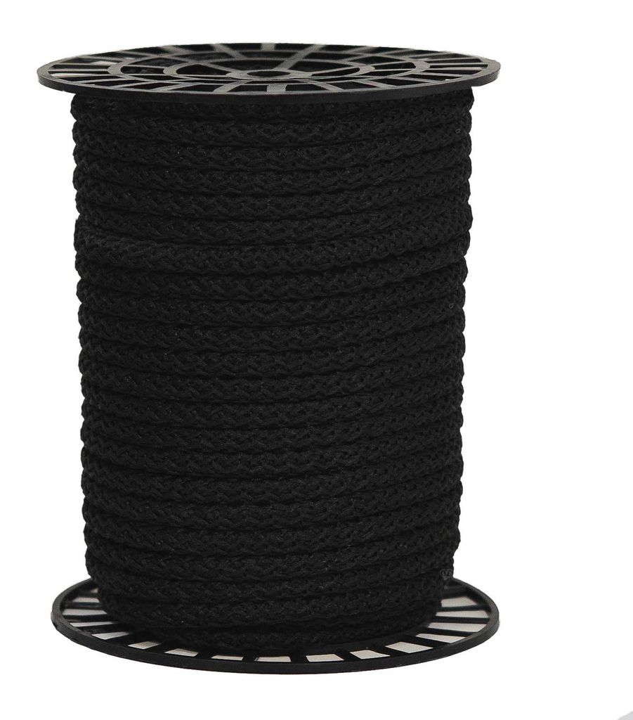 50m Polypropylen-Seil Ø 10mm auf Rolle Universalseil Kordel Schnur schwarz