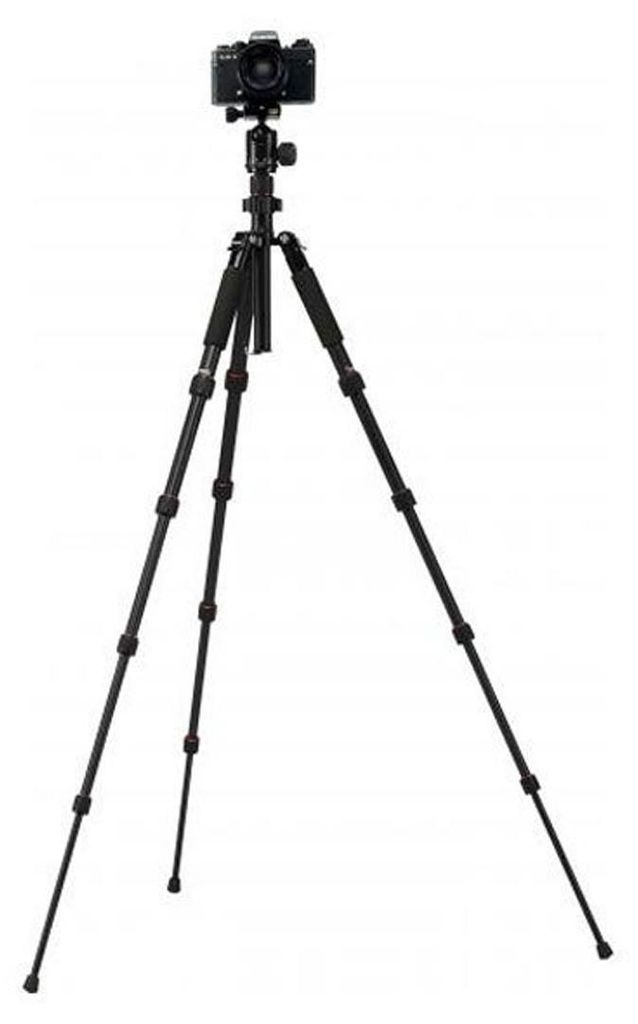 Rollei Compact Traveler No.1, 3 Bein(e), Schwarz, 134 cm, Produktbild 