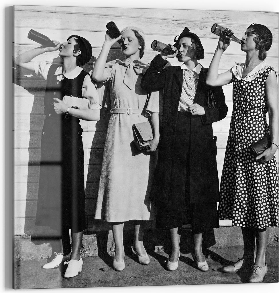 DEQORI Magnettafel Glas 30x30 cm 'Eleganz im Rausch' beschreibbar Whiteboard Küche