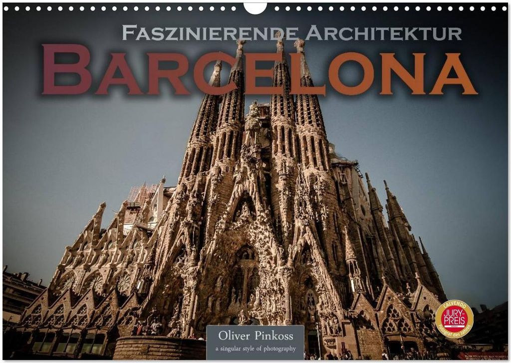 Barcelona - Faszinierende Architektur (Wandkalender 2026 DIN A3 quer), CALVENDO Monatskalender