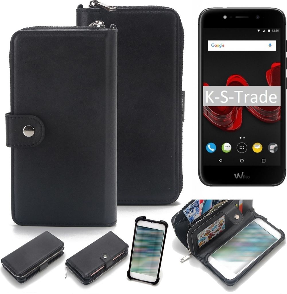 K-S-Trade 2in1 Handyhülle Schutzhülle kompatibel mit Wiko WIM Lite & Portemonnee Cover Handy Hülle Case Etui Geldbörse Wallet Bookstyle Hülle