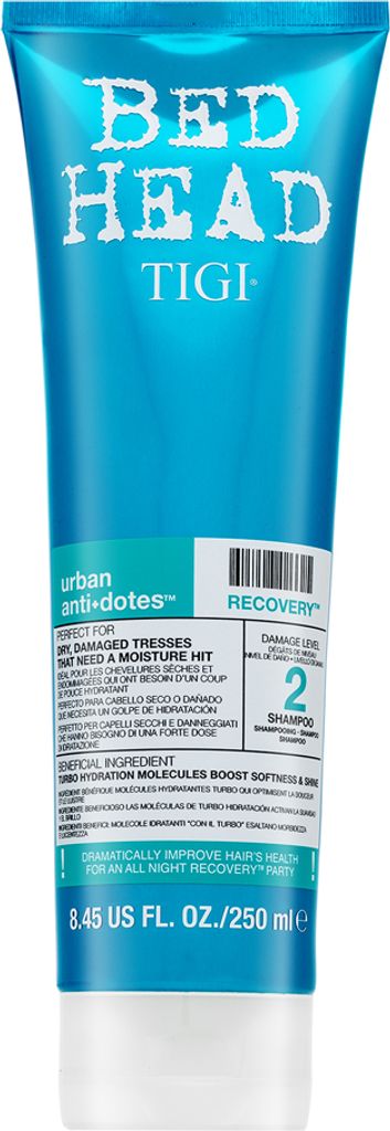 Tigi Bed Head Urban Antidotes Recovery Shampoo Shampoo für trockenes und geschädigtes Haar 250 ml