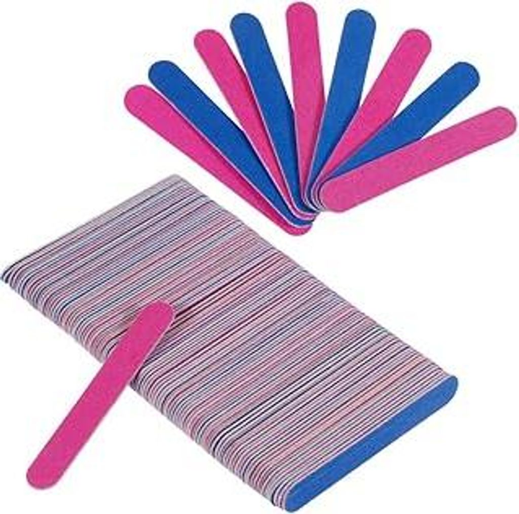 100PCS Doppelseitige Einweg Nagelfeile 180/240