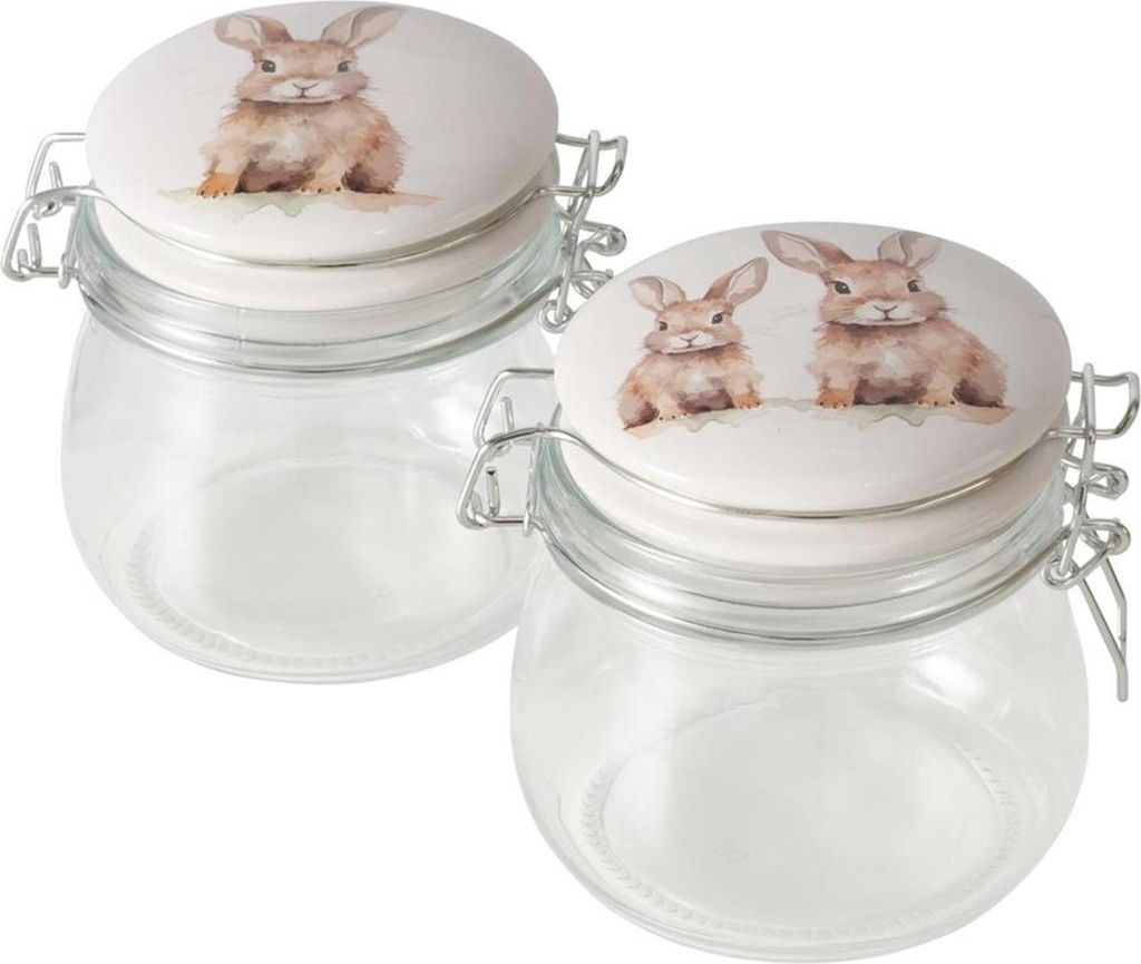 Boltze home voorraadpot hansi konijn