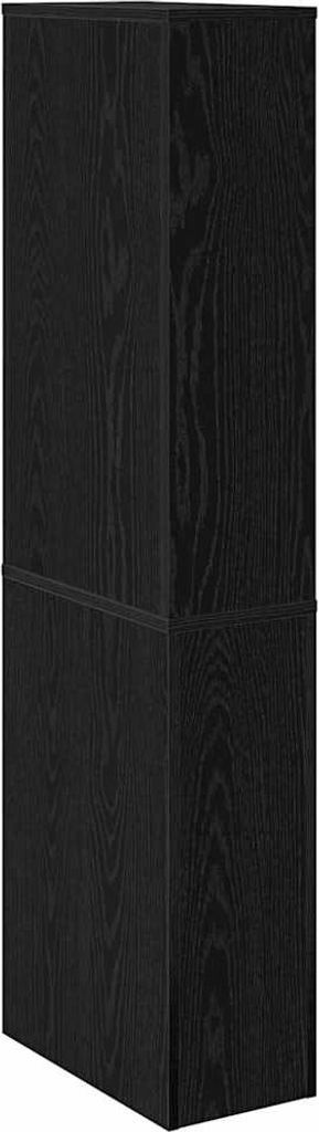 Badezimmermöbel-Set Schwarz Eichen-Optik 22 x 41 x 135 cm