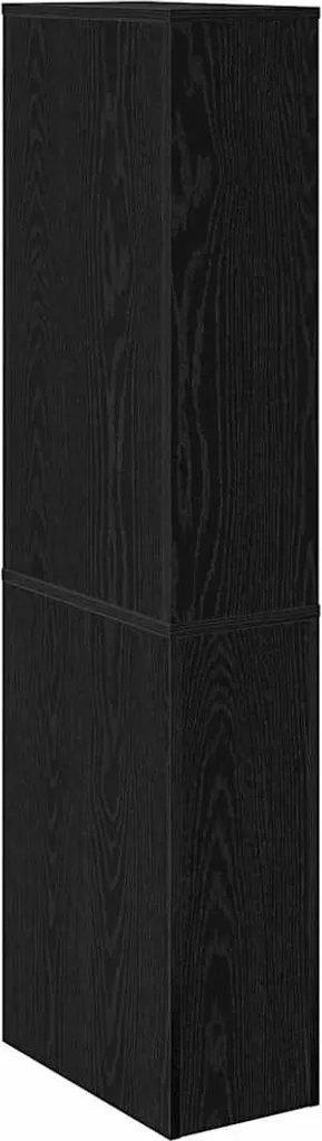 Set Bagno Moderno Rovere Nero 22x41x135 | Arredo Elegante Sospeso