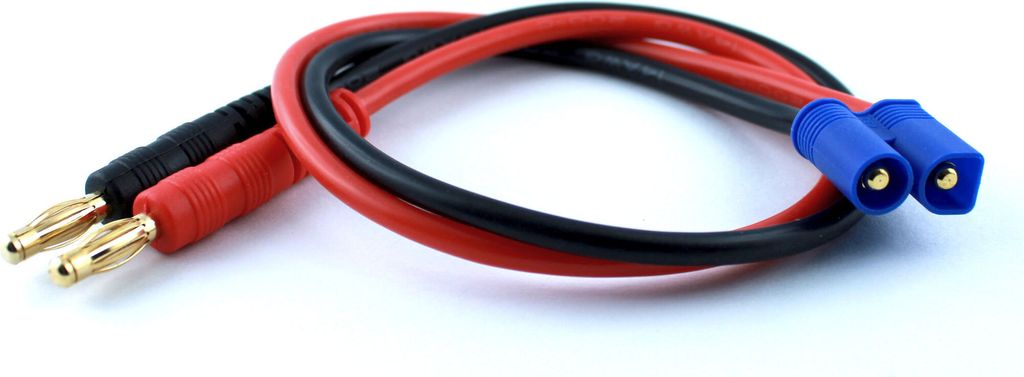 Marfitec Ladekabel Bananenstecker 4 mm -> EC3 Stecker (male)